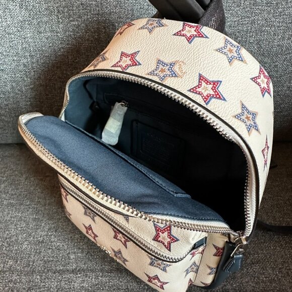 NWT! RARE! Coach Mini Charlie Backpack with Western Star Print F72775 - Picture 7 of 12